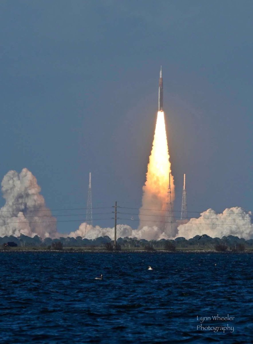 liamswx's tweet image. Absolutely incredible captures of today’s historic @NASAArtemis launch from Cape Canaveral, FL! Video credit to Lynn Wheeler. @NASA @NASAKennedy @BILLWALSHTV @spann @weatherchannel #artemis #rocketlaunch #artemislaunch