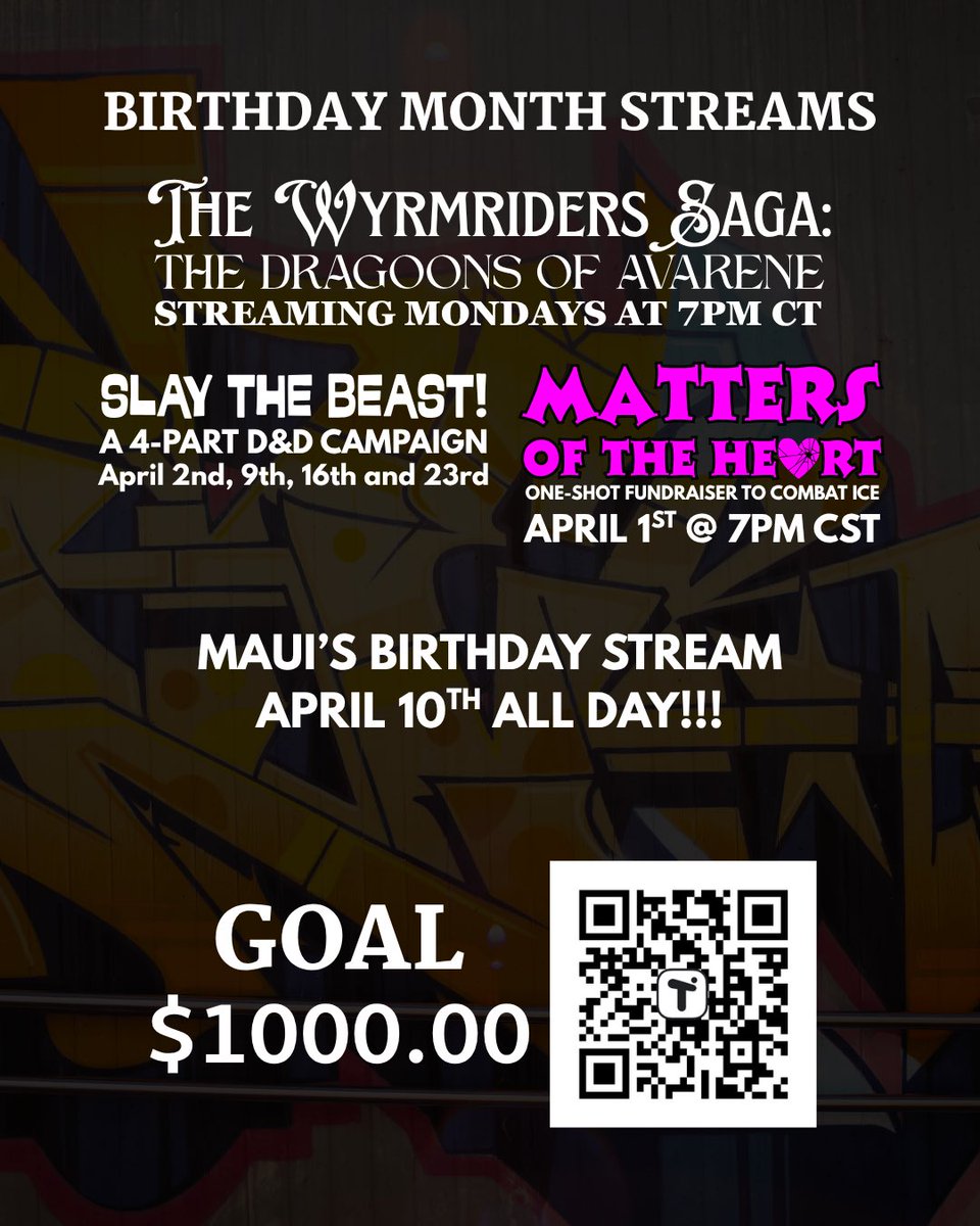 PixiesAndPins's tweet image. Thirsty Sword Lesbians 
Wednesday, April 1st
7pm CT
twitch.tv/reflectgames

FUNDRAISING STREAM STARTING SOON!!

#JoyfulGaming #Fundraiser #CharityStream #ThirstySwordLesbians #ReflectGames