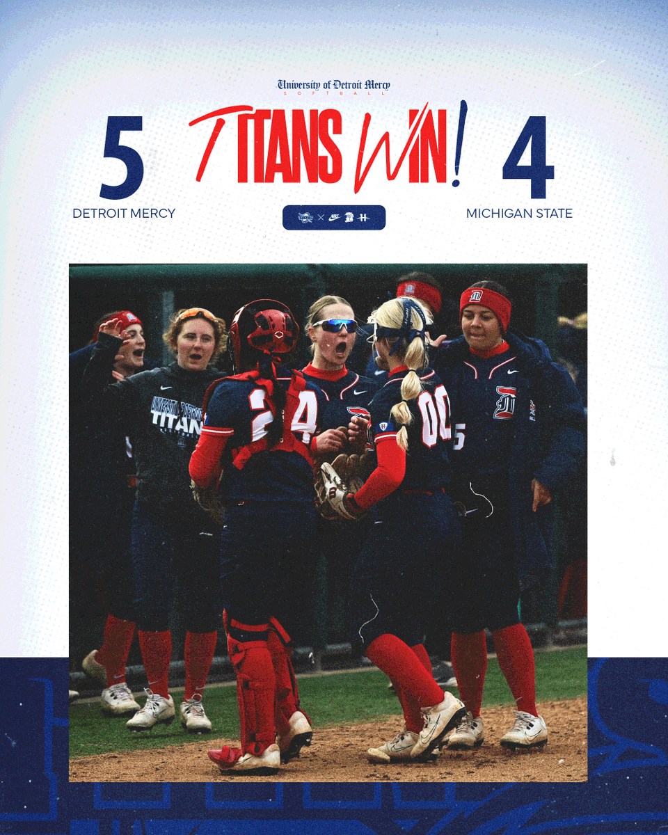 NO APRIL FOOLS' HERE!! 😤💪
Detroit Mercy holds off MSU to secure their first win over the Spartans and a Big Ten opponent since 2008!!
#DetroitsCollegeTeam⚔️