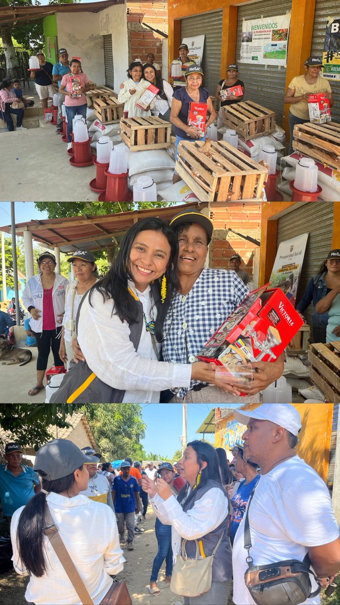 MelissaObregonL's tweet image. Fortalecemos #ReSA en Galapa, Luruaco y Repelón, entregando insumos agrícolas y pecuarios a 1,200 familias para fomentar el autoconsumo. En Santo Tomás, Soledad y Malambo, el programa #HambreCero beneficiará a 2,800 familias con entregas periódicas de alimentos.