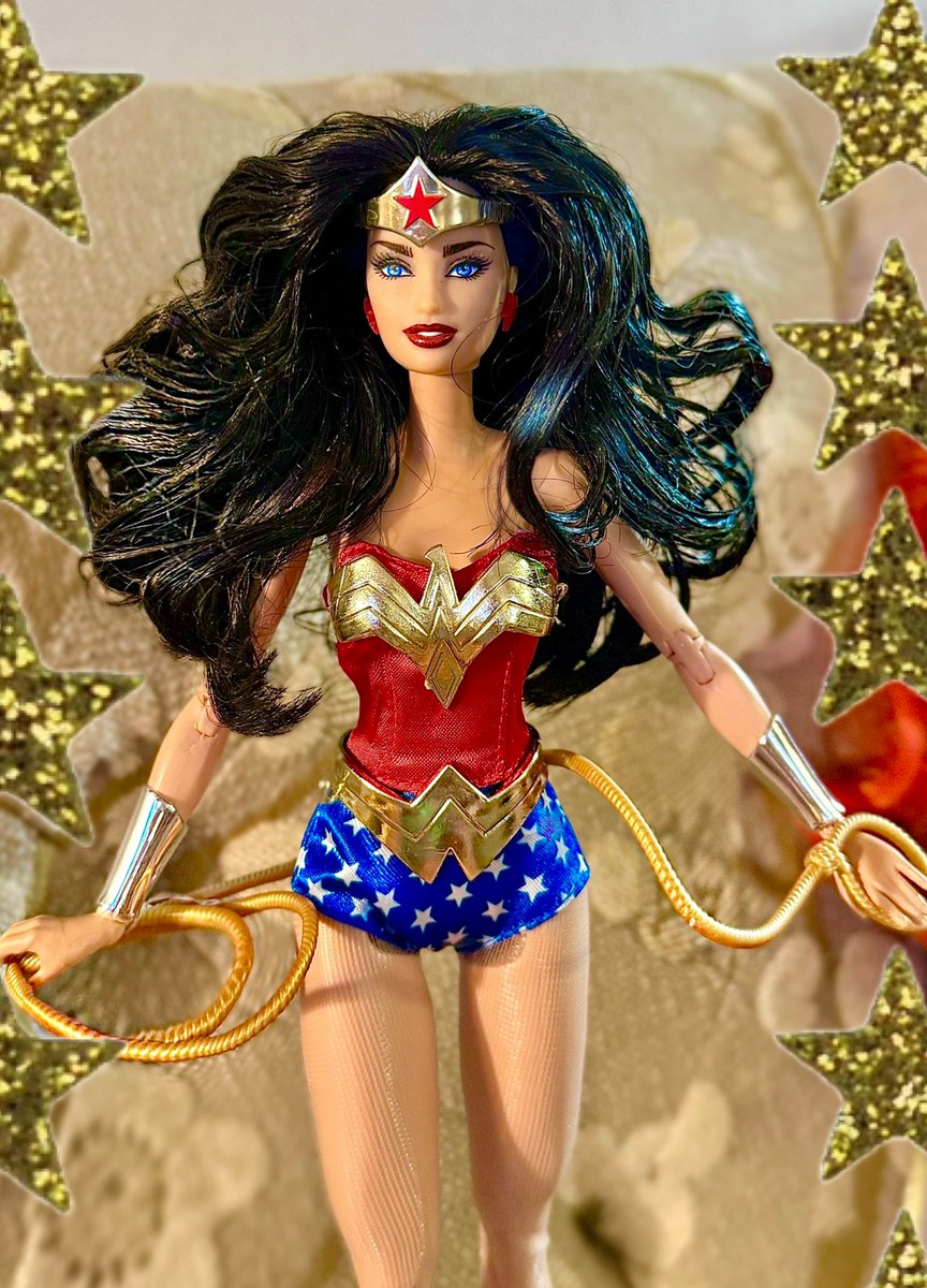 Yes, I did. #WonderWomanWednesday #lara #barbie #wonderwoman ✨🌟✨Head, Hair, &amp; Makep modifications