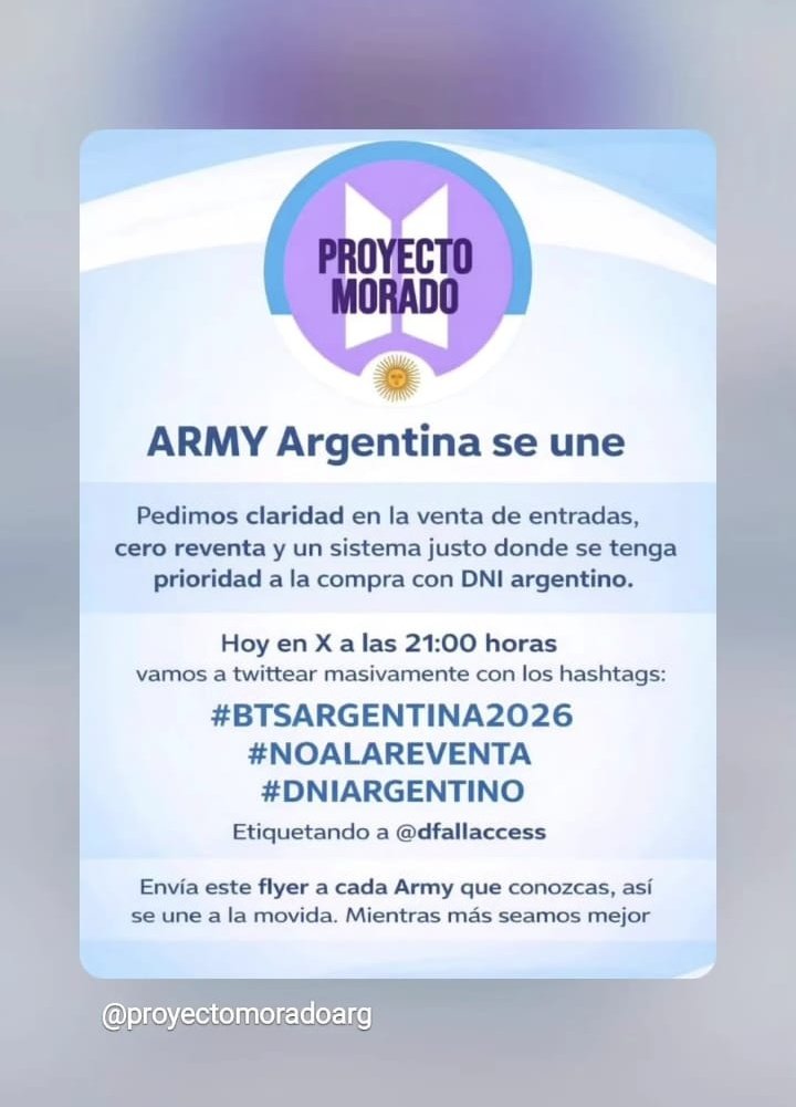 elgordokpoper's tweet photo. HAY Q HACERNOS ESCUCHAR LOCO!!!
#BTSARGENTINA2026
#NOALAREVENTA
#DNIARGENTINO
@dfallaccess 
@Proyecto_Morado 

https://t.co/Vyy73YCgih https://t.co/gYouJr37LQ