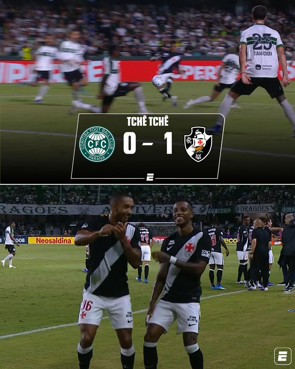 SportsCenterBR's tweet image. GOOOOOL DO VASCÃO ⚽

Tchê Tchê acerta um belo chute e abre o placar para o Vasco contra o Coritiba no Couto Pereira!

#FutebolNaESPN #Coritiba #Vasco #Brasileirão