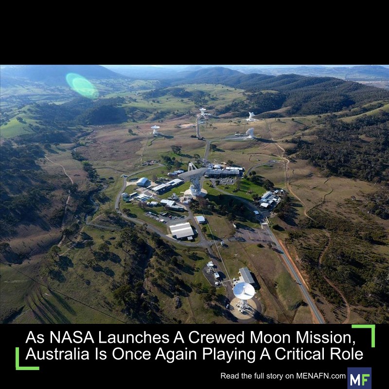 MENAFN's tweet image. As NASA Launches A Crewed Moon Mission, Australia Is Once Again Playing A Critical Role #NASA #Launches #Crewed #Moon #Mission, #Australia #Once #Playing #Critical #Role #USA #Russia #Biden #Ukraine #War #Palestine #Gaza #Israel # dlvr.it/TRqTq6
