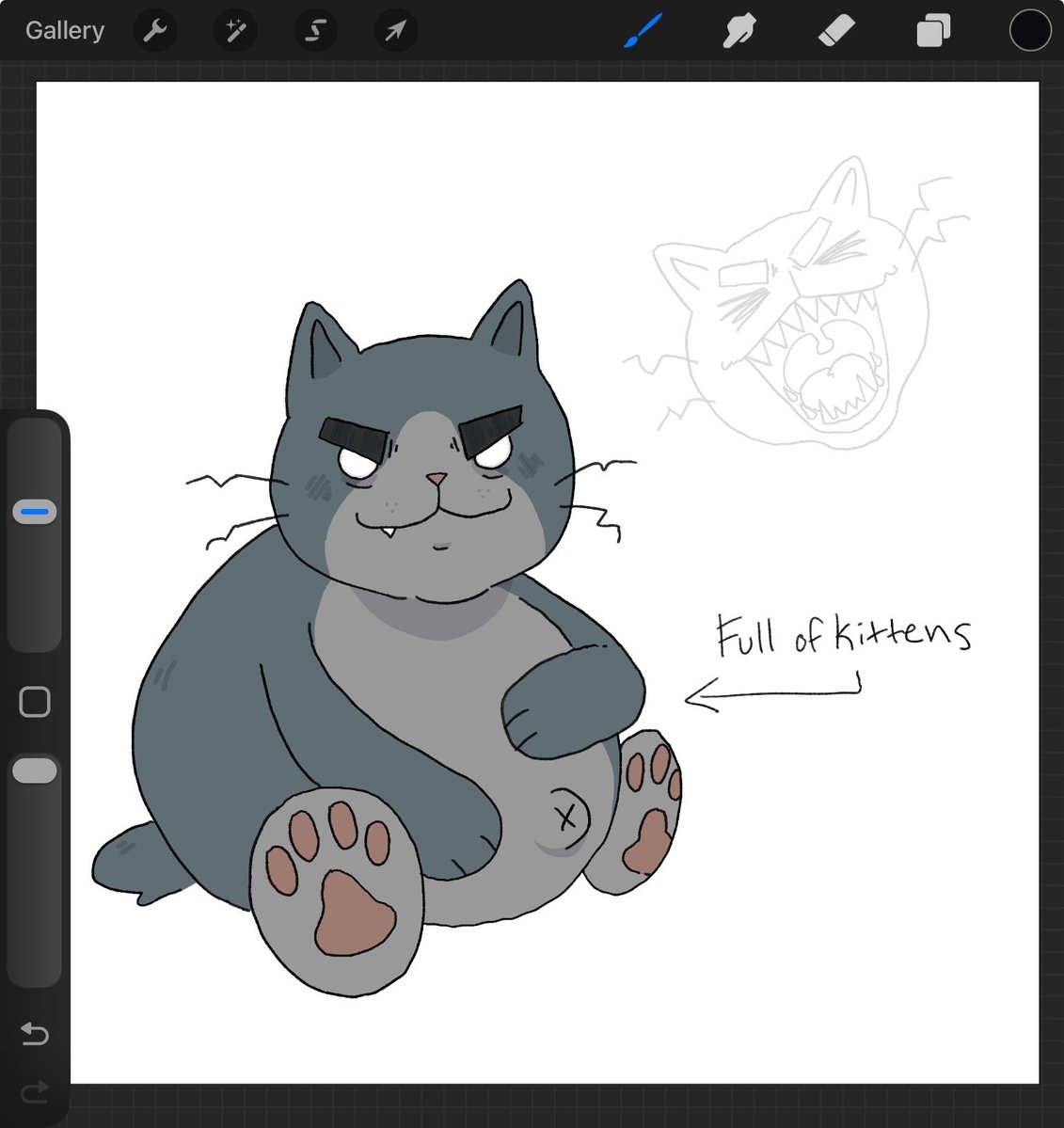 I love you, you obese cannibalistic cat