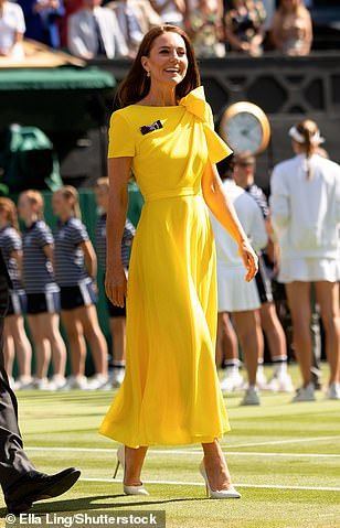 RobinLKing3rd's tweet photo. #PrincessOfWales #Fashion #Catherine #Beauty #Kindness #Brains and #FutureQueen #LadyInYellow https://t.co/4NTT5SMHoS