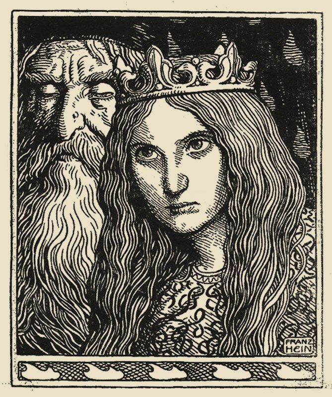 dreamerbook's tweet image. 'German Fairy Tale' by Franz Hein, 1900