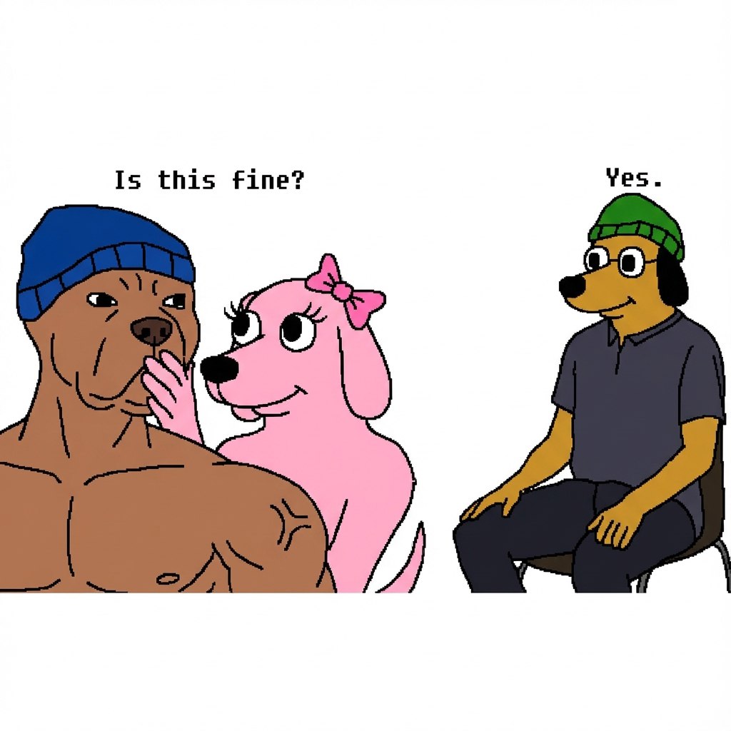 This Is Fine tweet media