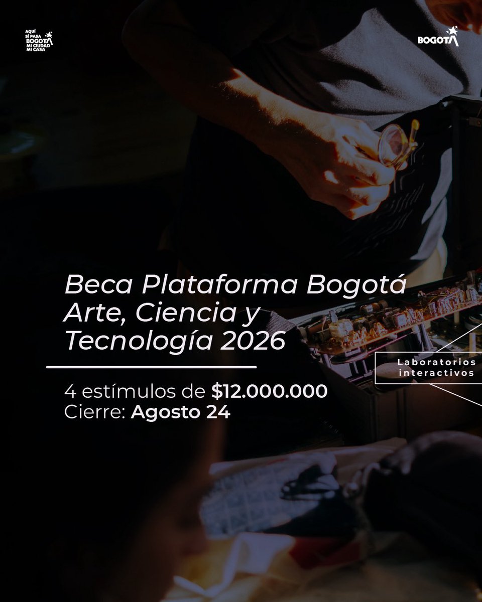 Línea de Arte, Ciencia y Tecnología del @idartes tweet media