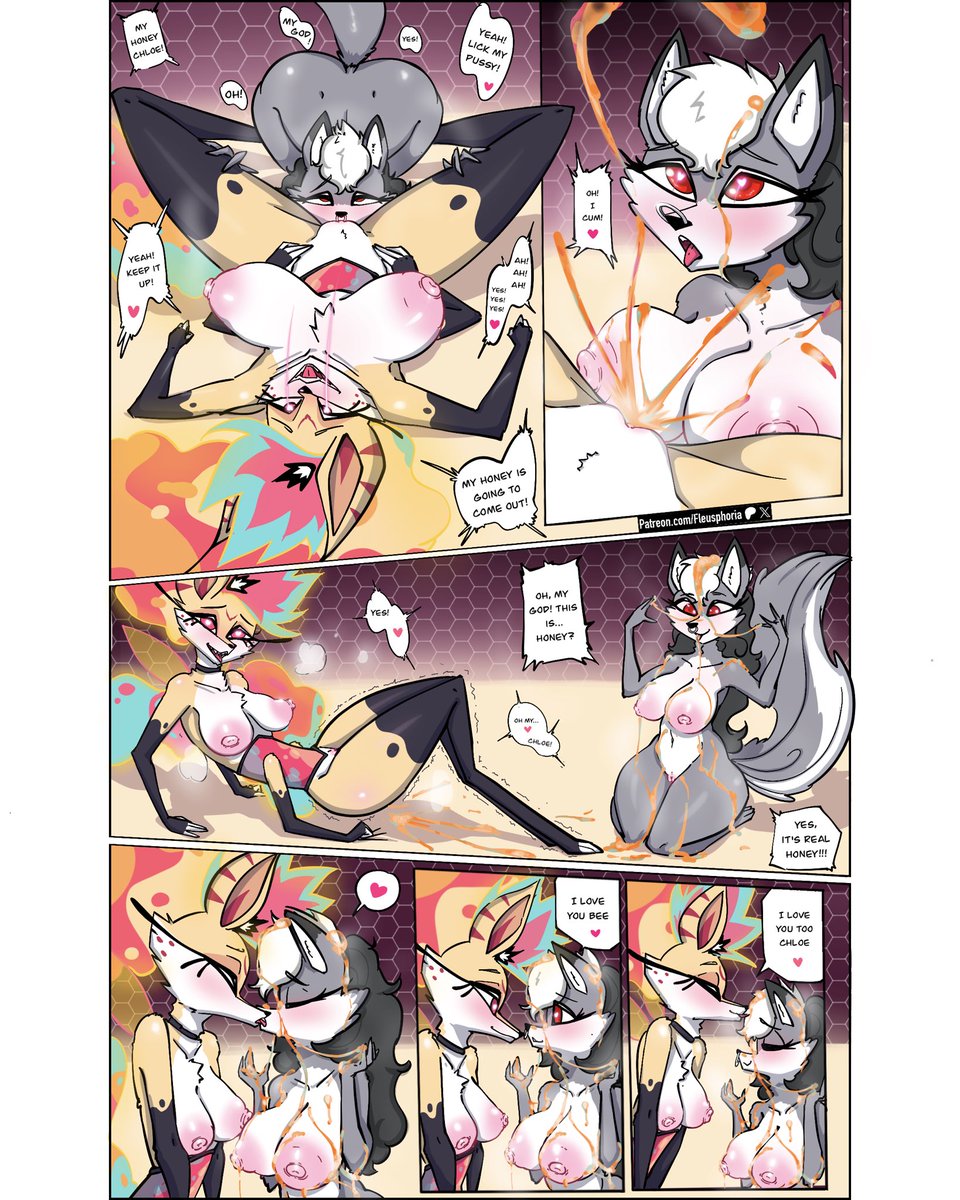 Fleusphoria's tweet photo. Beelzebub and Chloe are going to have a great time in this comic... 🐝❤️‍🔥🐺+ exclusive content, you know where😉

#furryartwork #furryarts #furrygirls #furryartists #furryartworks #furryfan #furry #furryoc #comics #beelzebub #helluvaboss #comic #comms #Hazbin_HotelFanart #Helluva https://t.co/NeTceEo3mz