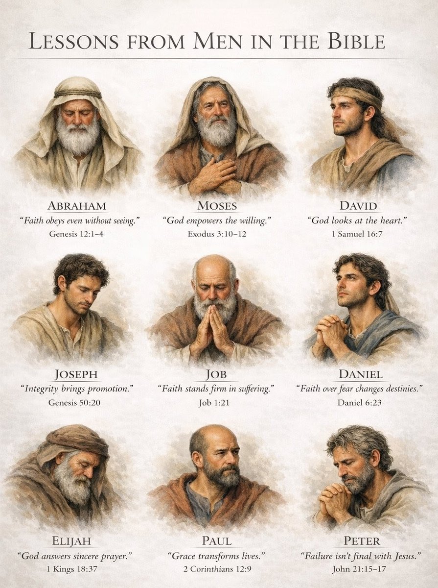 Lessons from men who walked with God 🙏📖