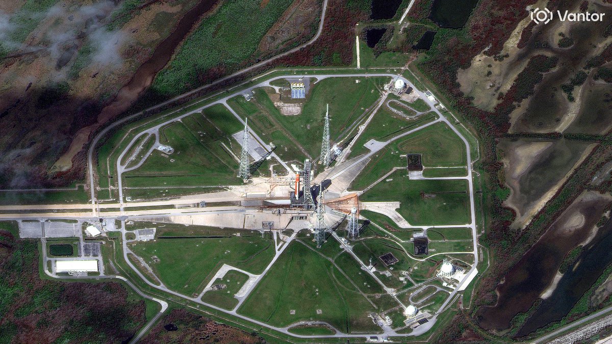 In just a few hours, <a href="/NASA/">NASA</a> is set to launch Artemis II—sending humans back toward the Moon for the first time in decades.
 
This morning at 10:35 a.m. ET, we collected these highly detailed images of the launch site at NASA’s Kennedy Space Center in Florida, showing final