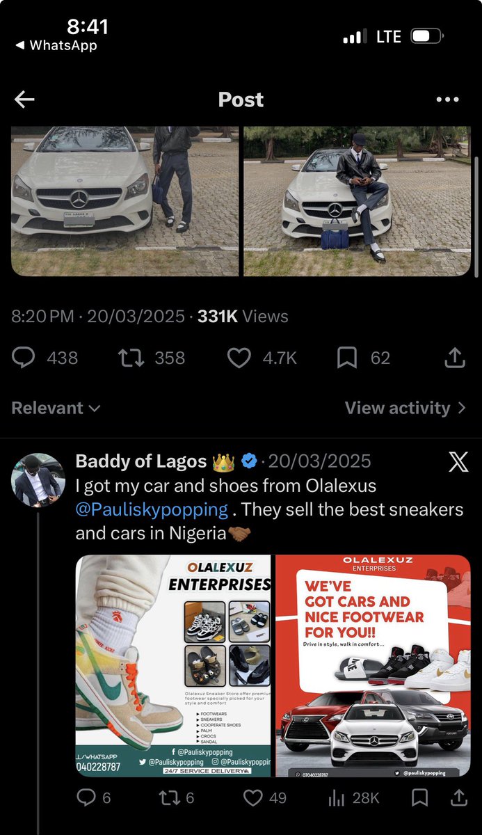 Baddy of Lagos 👑 tweet media