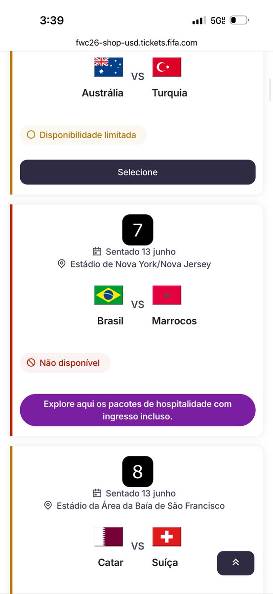 Esperei das 11am até 3:37pm na fila pra chegar na hora de comprar esse caralho não estar disponível, como eu te odeio fifa WTF