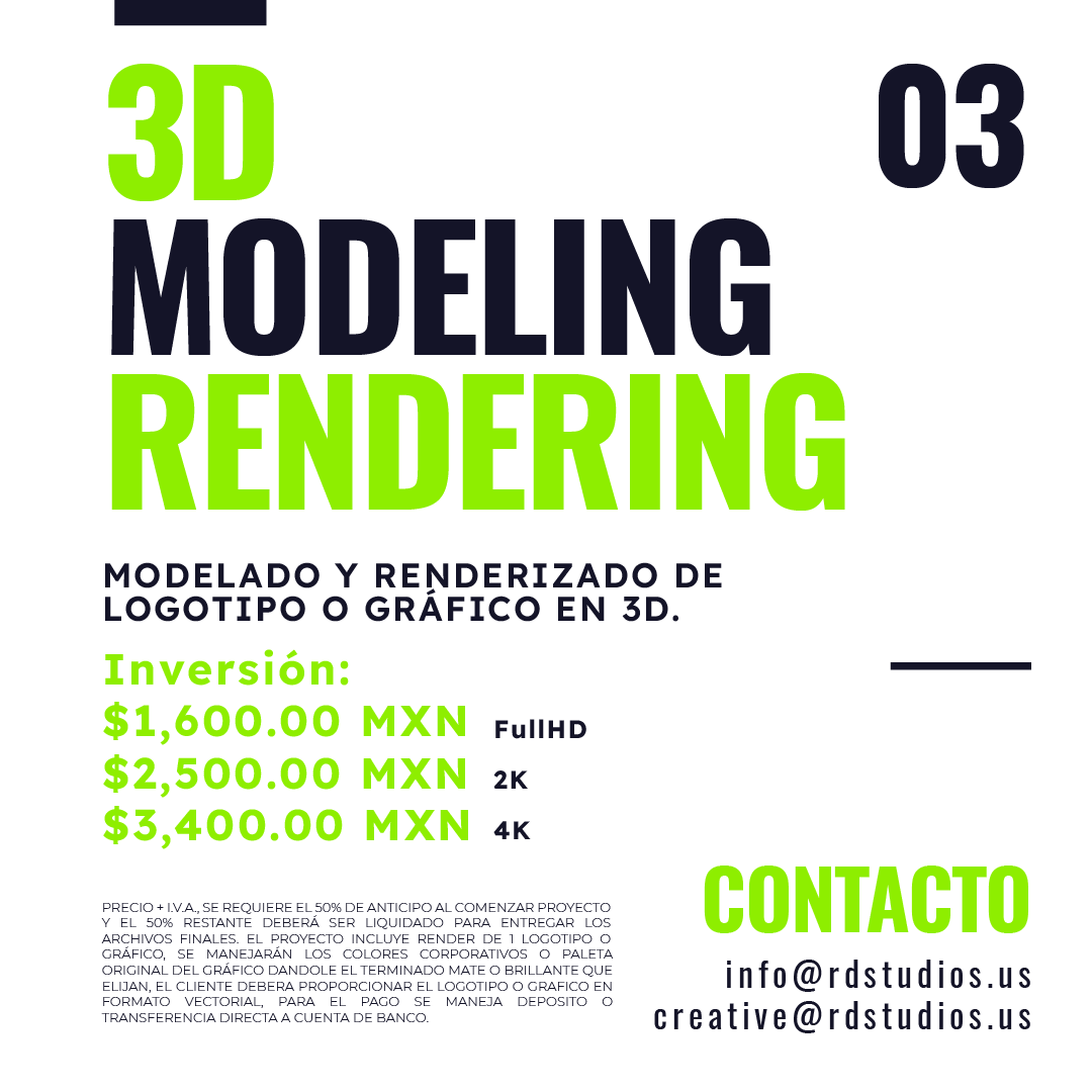 john_cave's tweet image. 🚀 Next Dimension.
Photorealistic 3D renders for logos. Visual impact that doesn't go unnoticed.
3D renders fotorrealistas para logos. Impacto visual único.

📧 info@rdstudios.us
🔗 rdstudios.us

📁 behance.net/gallery/229920…

#3DRendering #3DLogo #Blender #RDStudios