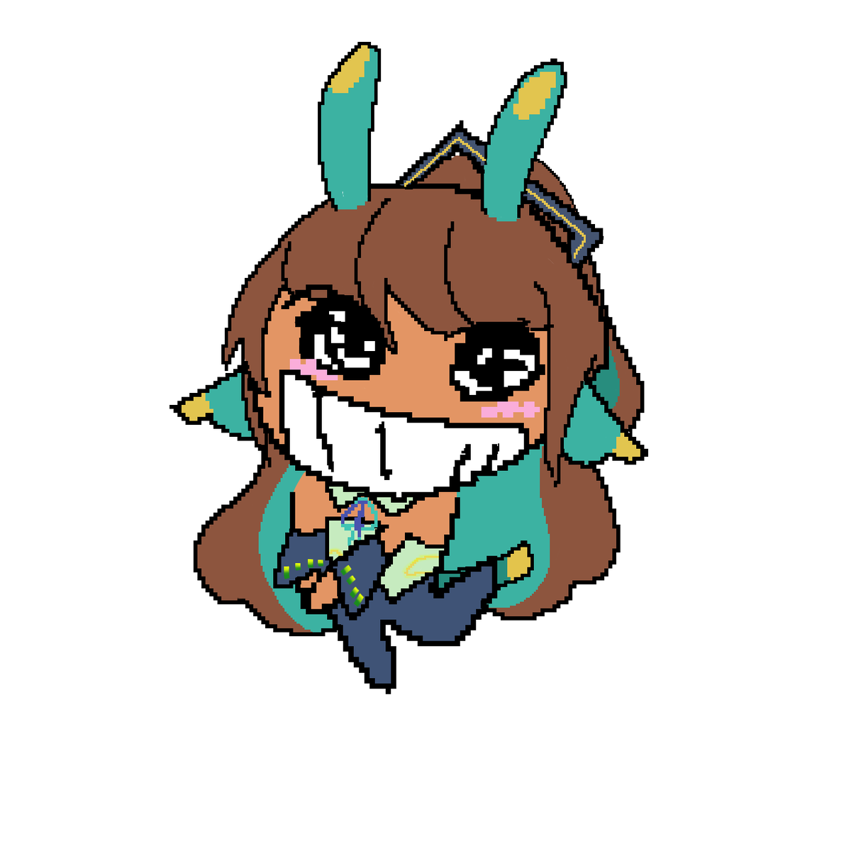 tails !! ( miku's sister ! ) tweet media