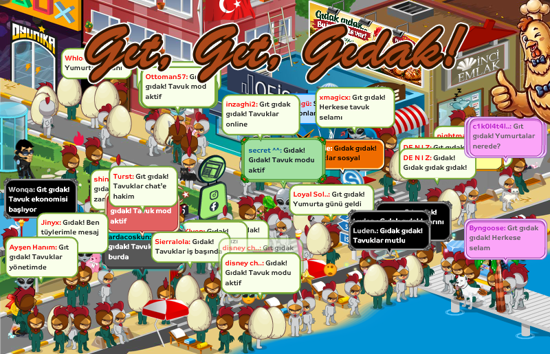 Sanal tavuklar ve horozlar iş başında!🐔🐣