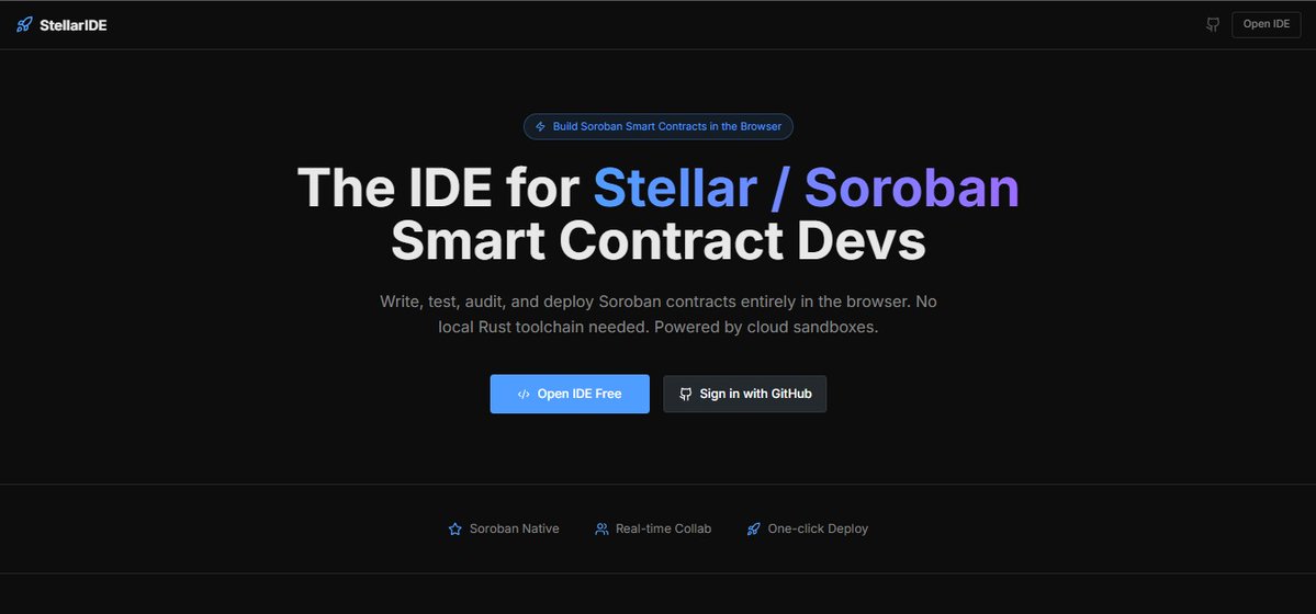 Stellar IDE tweet media