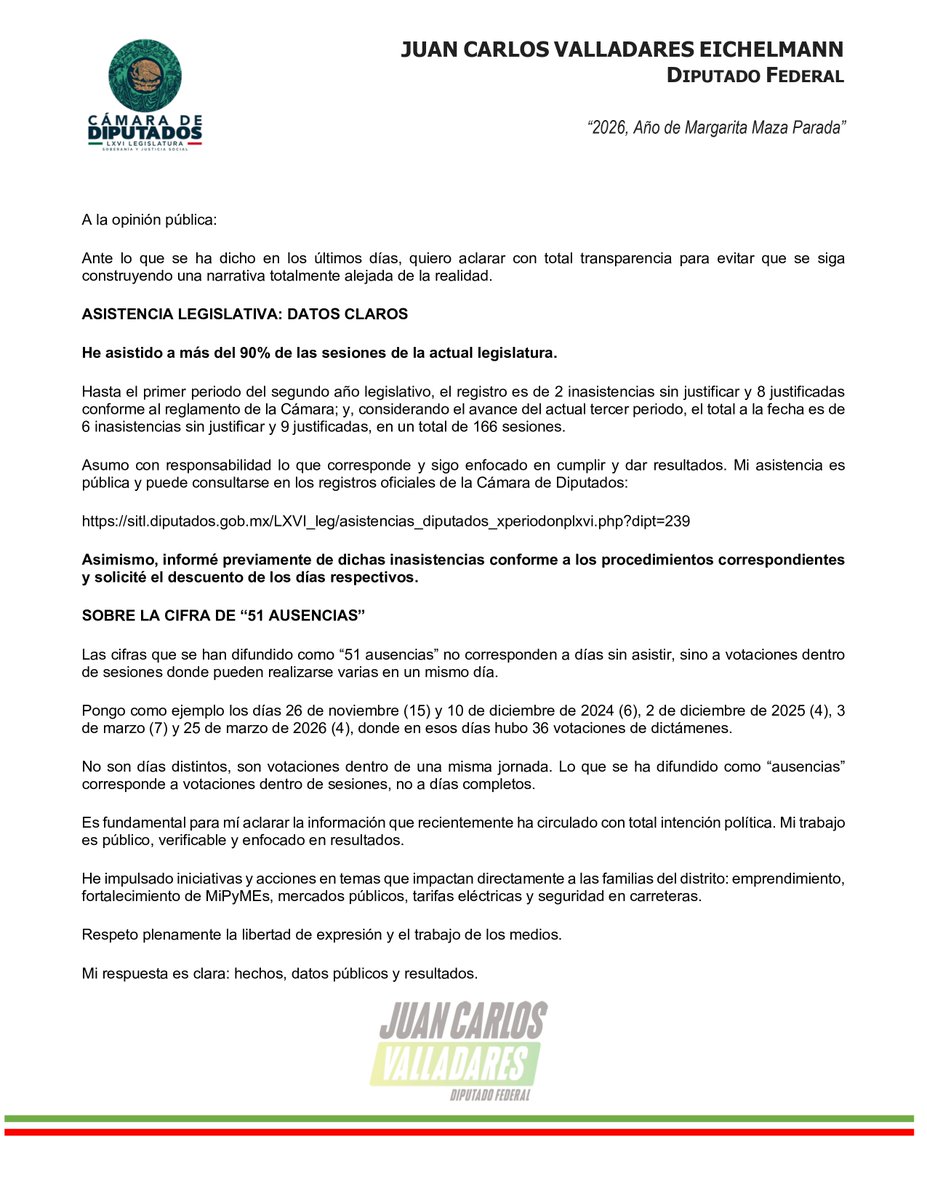 Juan Carlos Valladares tweet media