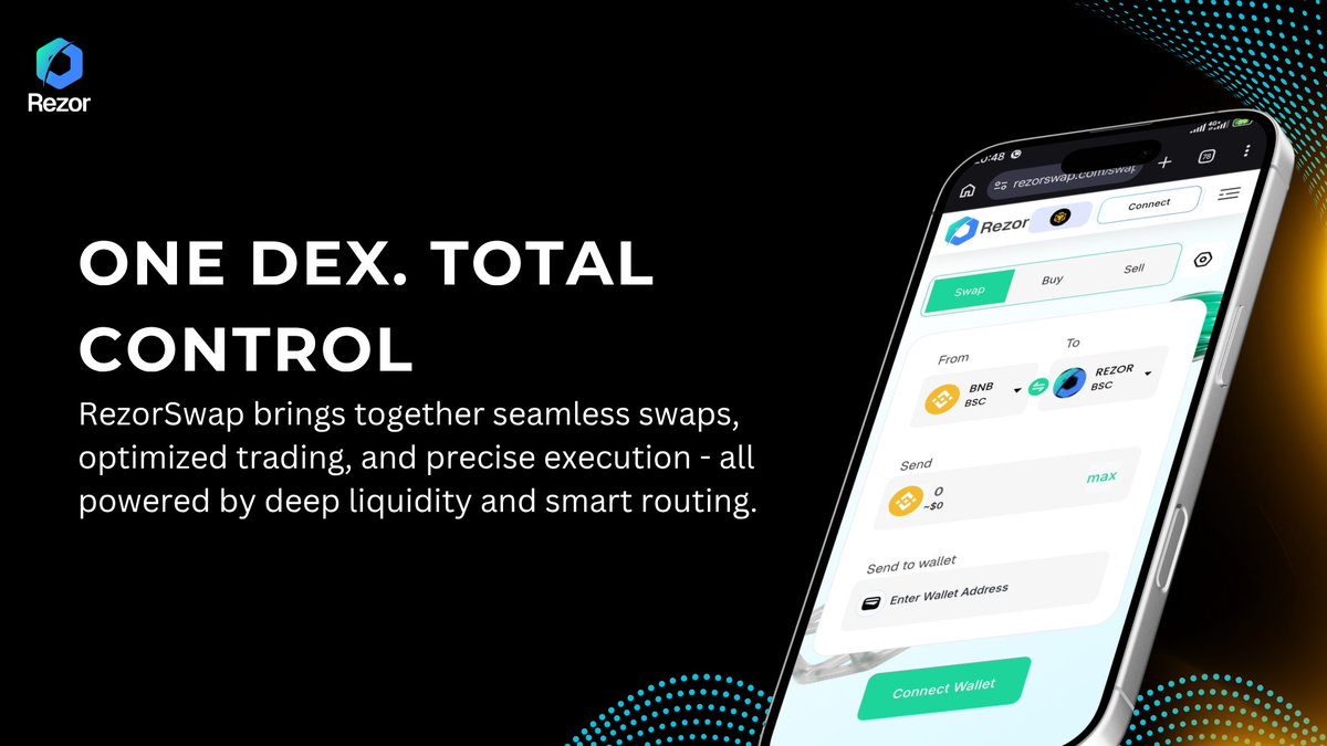 Why juggle multiple tabs, chase fragmented liquidity, and lose value to inefficiencies… when one powerful DEX can do it all? 🤔⚡

Meet <a href="/Rezor_Official/">Rezor</a> Swap - where simplicity meets performance, and DeFi finally works the way it should. 🚀

No more platform hopping. No more