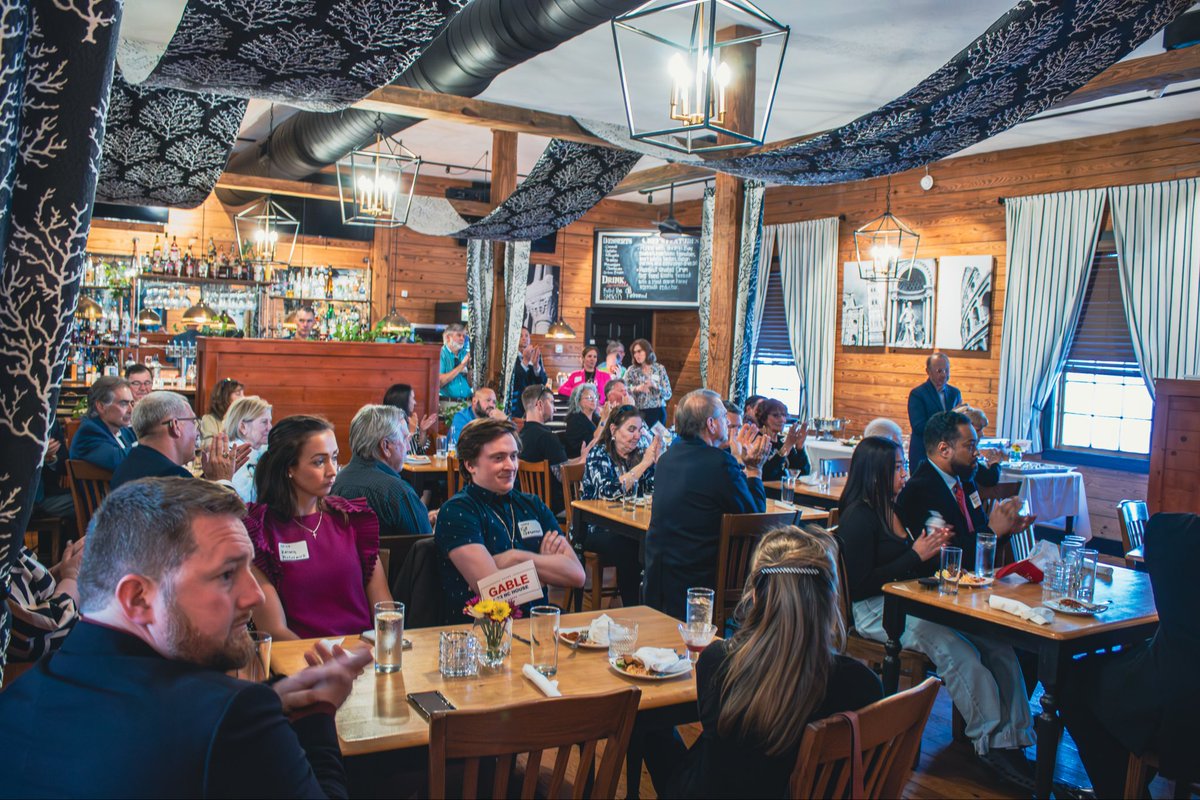 GableForNC's tweet photo. Thank you to everyone who joined us last night at il Cigno! We greatly appreciate everyone that came out and showed their support. 

Couldn’t make it out and still want to support? Visit https://t.co/zQeedJ3p3V

A special thank you to those on our host committee, along with Speaker @DestinHall, Chairman @JohnBellNC, Labor Commissioner @LukeFarleyNC, @gachesser, Rep. Phil Shepard, and Rep. Celeste Cairns!

#ncpol #ncleg