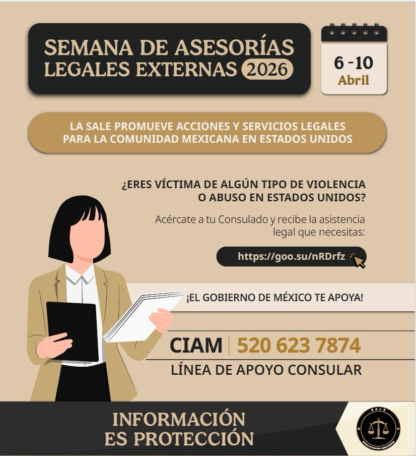 ConsulMexDal's tweet photo. El Cónsul de Protección, @Eloymongez, conversó con @CazNews de @Telemundo39 sobre la Semana de Asesorías Legales Externas #SALE2026, iniciativa que brinda orientación legal a la comunidad mexicana en EE. UU.
La información es protección 🇲🇽
CIAM: 520-623-7874
#ProtecciónConsular https://t.co/E6cxX1jPEX