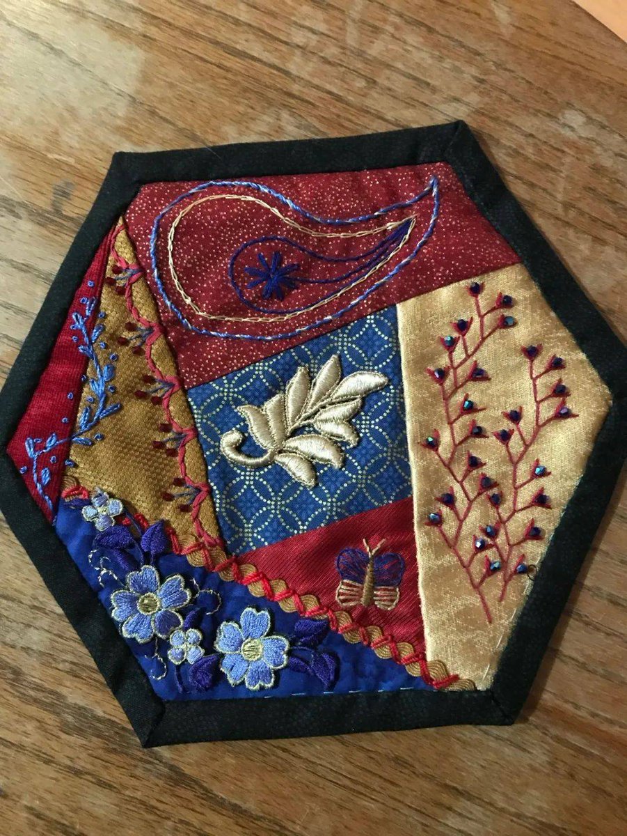 ERealMusic's tweet photo. Handmade joy in every stitch! Turn old fabric scraps into a cozy patchwork coaster—soft, unique, and full of your own style. Grab your scissors, thread, and let creativity flow!  #HandmadeWithLove #UpcycleCrafts https://t.co/qCYvGEEgkG