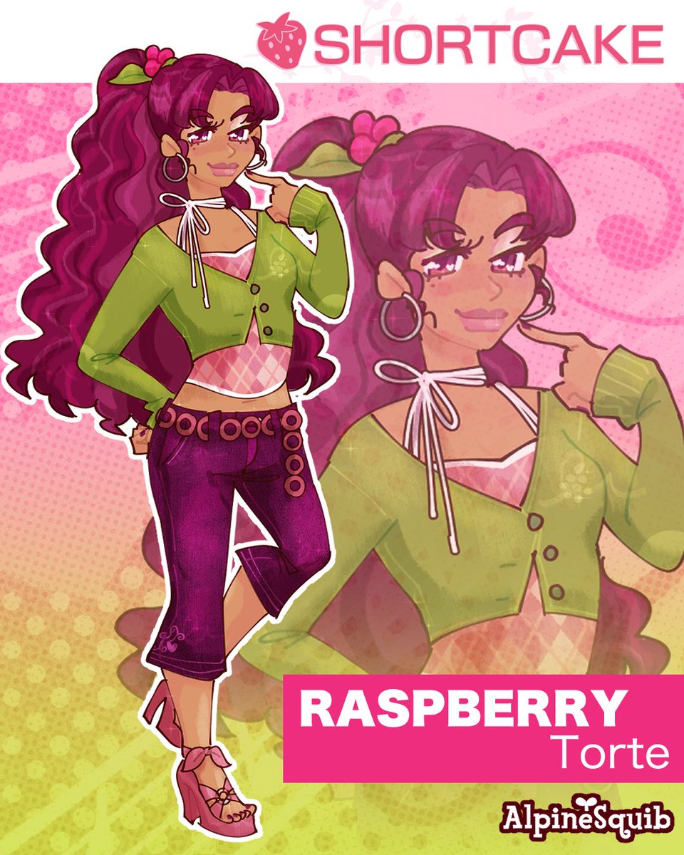 AlpineSquib's tweet photo. Back at it again with my Strawberry Shortcake redesigns! This time wrapping up the remaining berry crew of my generation pitch, Shortcake! Some friends, some foes, and a whole lot of new faces! https://t.co/2lKsmL1zIb