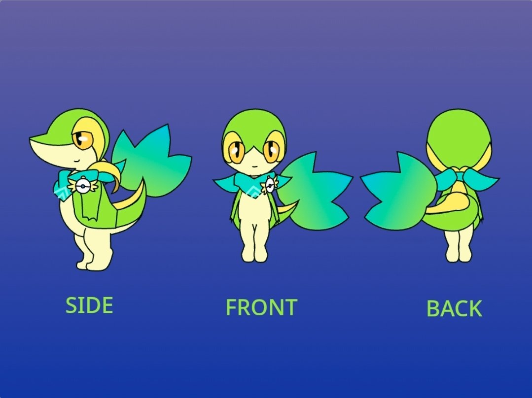 BMAnimationsOff's tweet photo. Second Scratch vector art recreation, this one being for @Dashingwanderer and their Snivy oc, Winte. Thought they were pretty cute and decided to make them next. :) #snivy #pokemon #scratchmit #fanart #vector #svg https://t.co/ybfnPPZ9eK