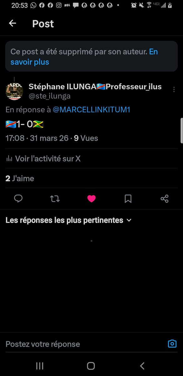 ste_ilunga's tweet photo. @MARCELLINKITUM1 Un homme d'honneur assume tes actions https://t.co/VSi4deEjA9