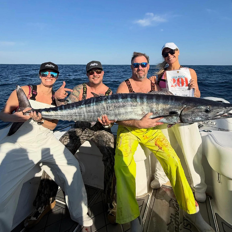 🏆 CONGRATULATIONS to 2026 Dream Finders Homes NE Florida Wahoo Shootout - Presented by Yellowfin Champions! ROFFS clients Captain Kris Nowicki and the "Just Us" crew are the winners with a 220.52-lb aggregate including 3 wahoo weighing 76.30 lbs, 75.08 lbs &amp; 69.14 lbs!