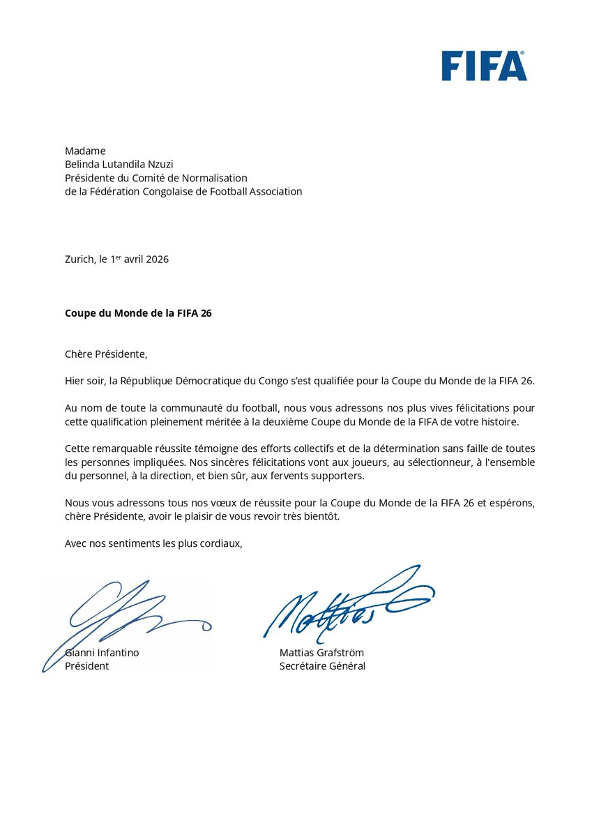 Fecofa RDC_Officiel tweet media