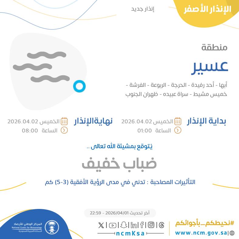 المركز الوطني للأرصاد (NCM) tweet media