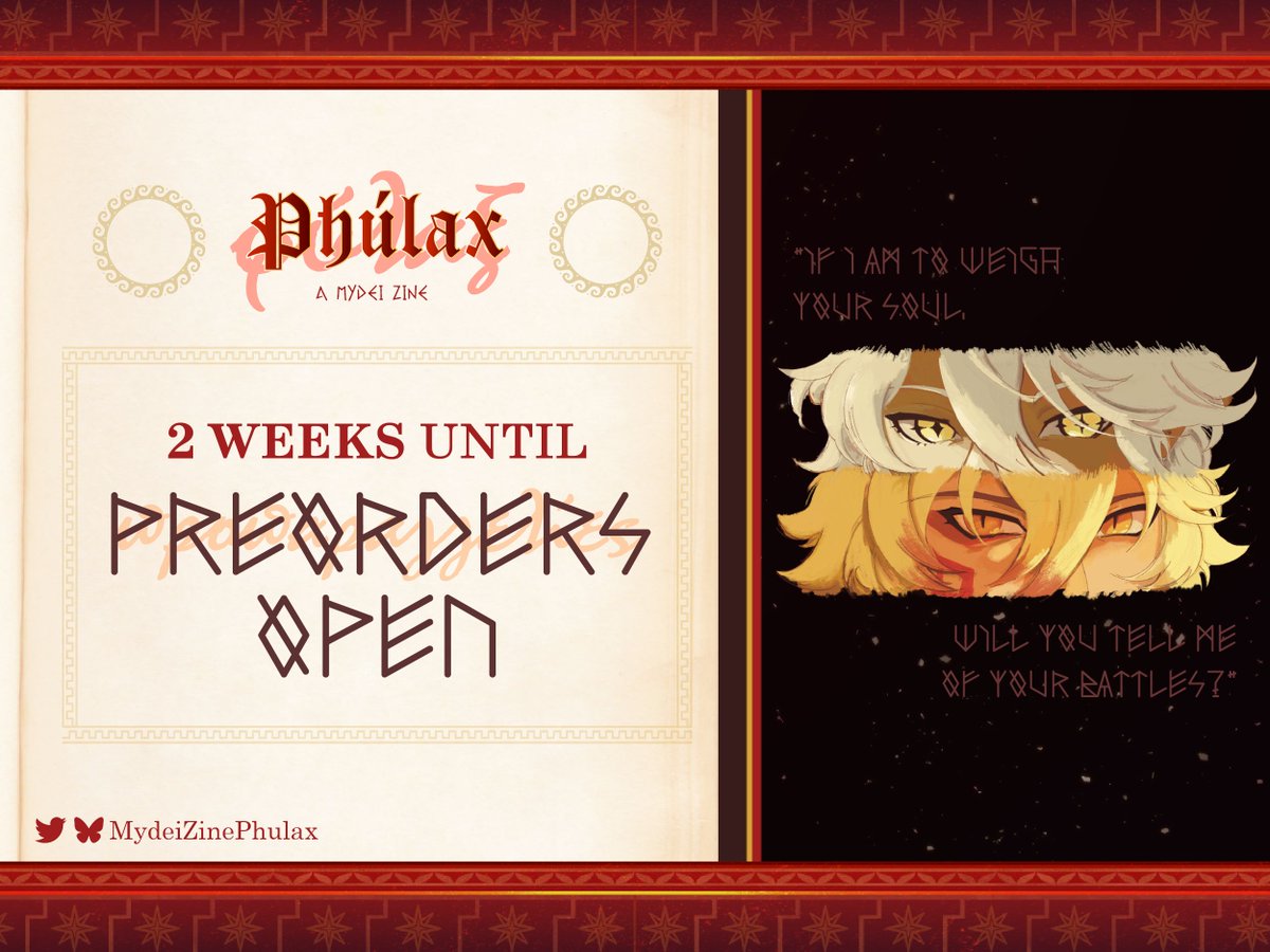 🦁 2 WEEKS UNTIL PREORDERS OPEN 🦁

"Begin with the clash between Eurypon— 
The Kremnoan warlord—and godlike Mydei.
Which of the Titans set these two
At each other’s throats?"

The road to preorders is still a long one... Two weeks left till April 15th!

#mydei #萬敵 #モーディス