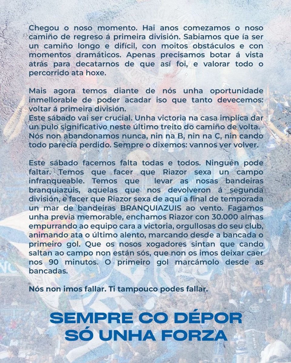 Riazor Blues tweet media