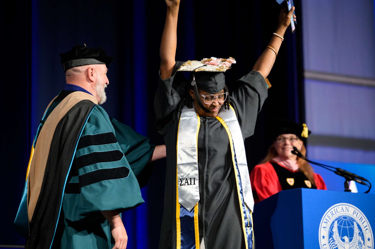 AmericanPublicU's tweet photo. Happy Conferral Day! ππ Congrats to everyone celebrating -- Welcome to the APU Alumni community! π
What degree did you officially complete today?
#APU4Life #APUGrad #APUSGrad
@APUSalumni https://t.co/BnXhymnba5