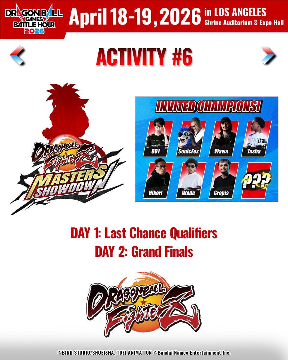 DRAGON BALL Games Battle Hour 2026 Official tweet media