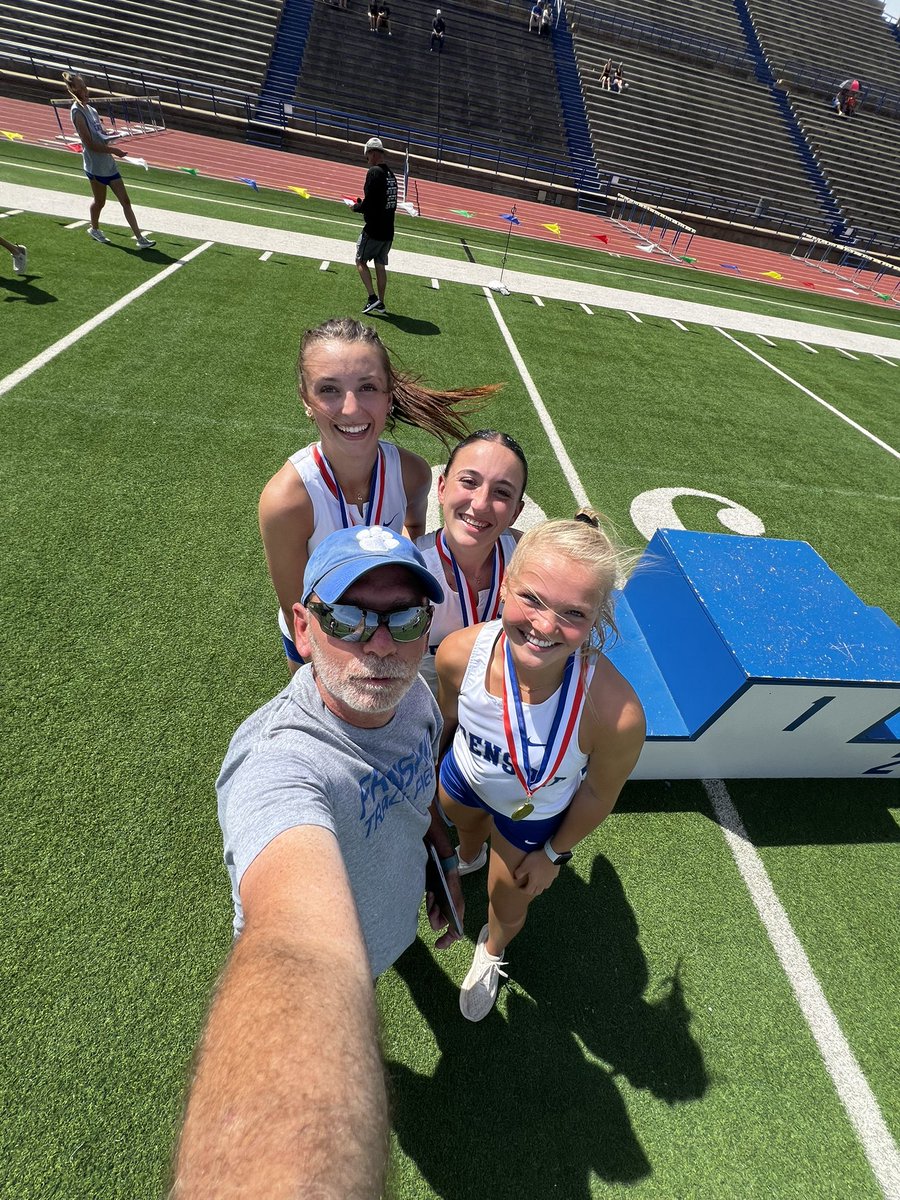 Sweep in the Pole Vault at the District 2-6A and two PRs on the day. Harper Wright is the district champ with a vault of 11’, Taylor Loyd is second with a PR jump of 11’, and Kynlie Smith in 3rd with a PR jump of 10’6” <a href="/FrenshipTrack/">Frenship Girls Track & Field</a> <a href="/FrenshipHS/">Frenship High School</a> <a href="/FrenshipSports/">Frenship Athletics</a> <a href="/RandyRosetta/">Randy Rosetta</a>