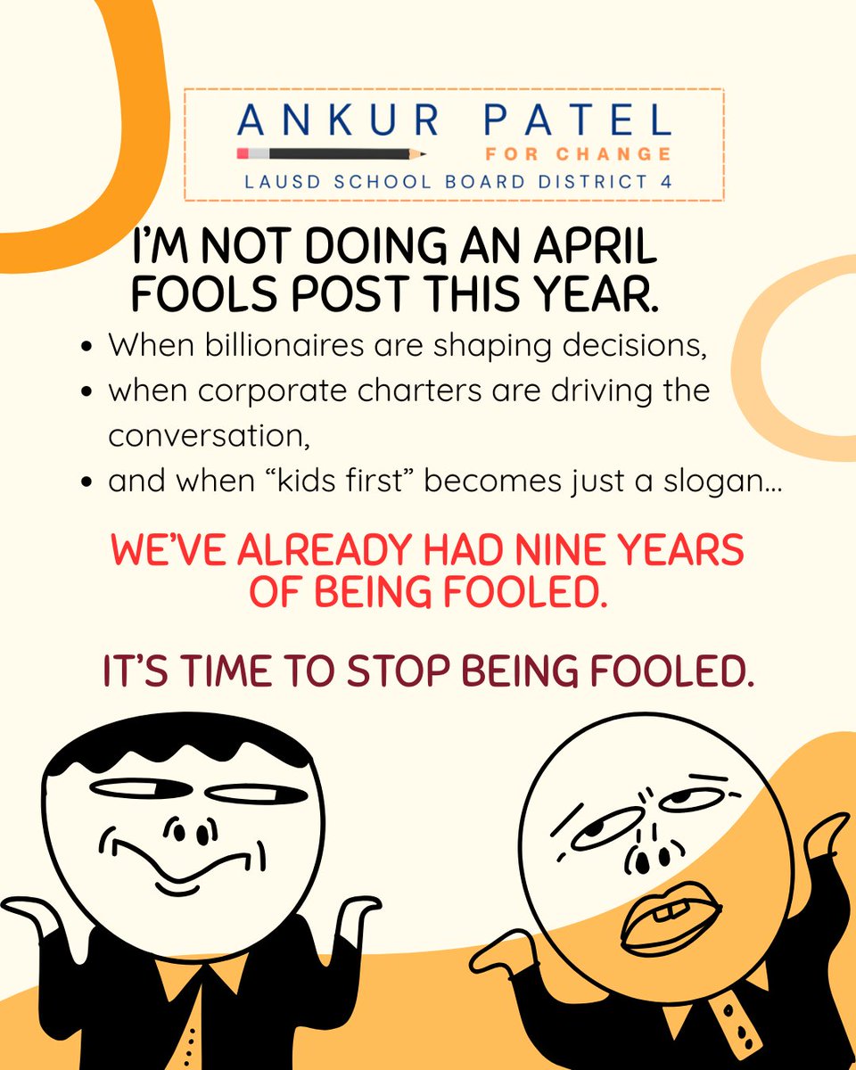 VotePatel's tweet photo. No prank today.
We’ve had nine years of it. https://t.co/VSaTui5cpf