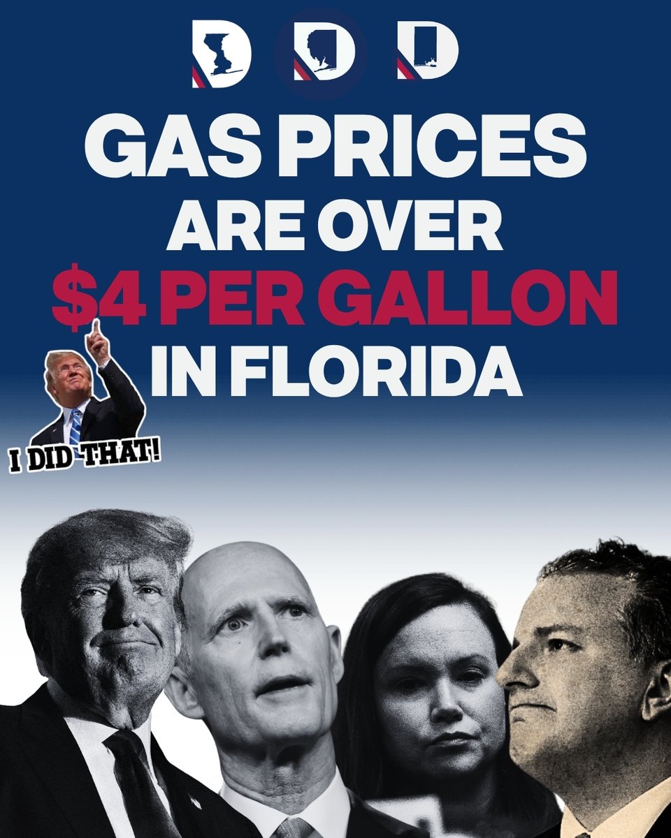 SRFLDEC's tweet photo. No, it's not April Fool's Day. The MAGA Republicans have pushed gas prices above $4 a gallon. Vote your pocket book and vote for Democrats in 2026. https://t.co/8nADMNWlNM