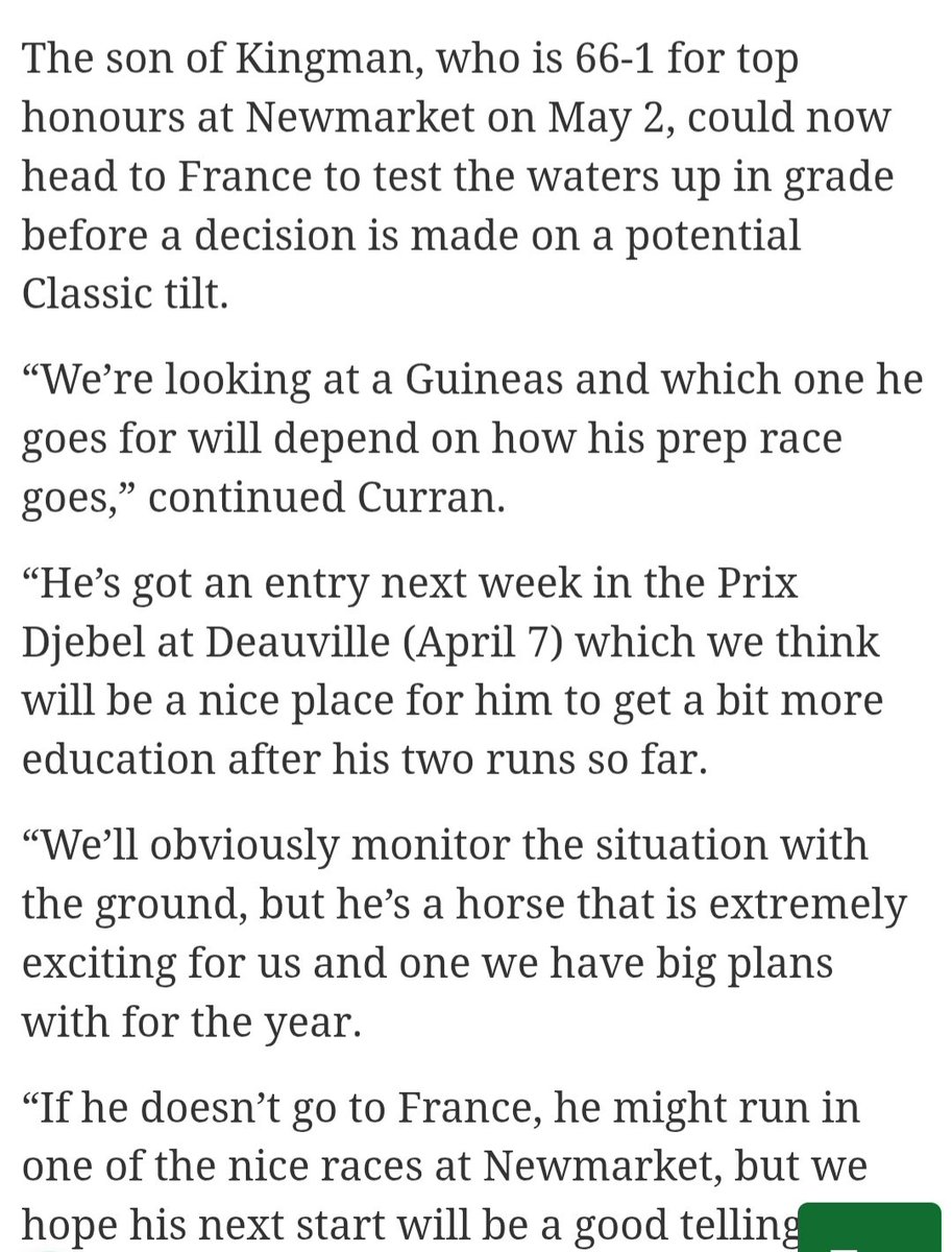The 2000 Guineas tweet media