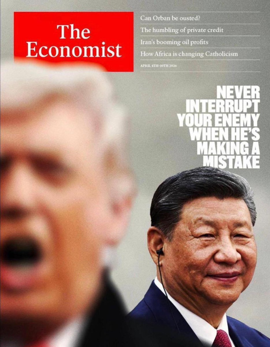 The Economist опублікував матеріал «How China hopes to win from the war» про те, як Китай сприймає американську війну проти Ірану — і що з цього планує отримати.

Пекін вважає цю війну грубою помилкою Вашингтона і свідомо залишається осторонь, спостерігаючи як Америка виснажує