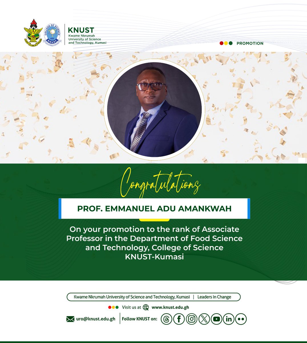 KNUST College of Science tweet media