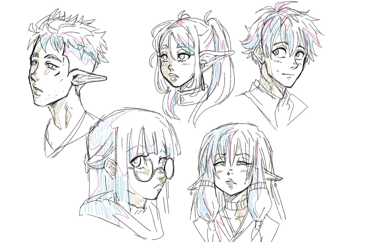 Frieren characters if they were drawn in my universe EVERLAST