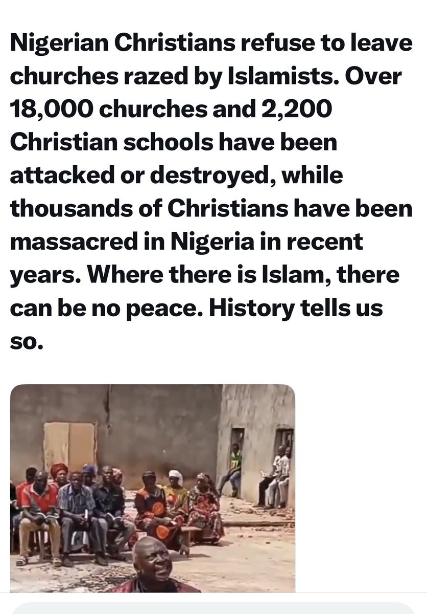 BFSpencer2's tweet photo. @Pontifex WHY R U NOT CONDEMNING THE ISLAMIC MUSLIM SLAUGHTER OF CHRISTIANS IN NIGERIA ????????
ISLAM IS WIPING OUT CHRISTIANS IN NIGERIA !!!!!!! https://t.co/jZ1yW2vy8i
