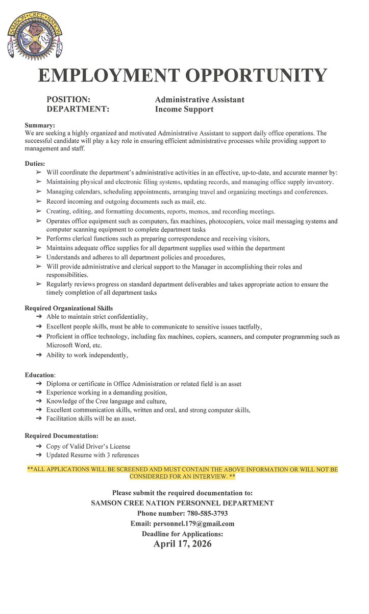 Samson Cree Nation tweet media