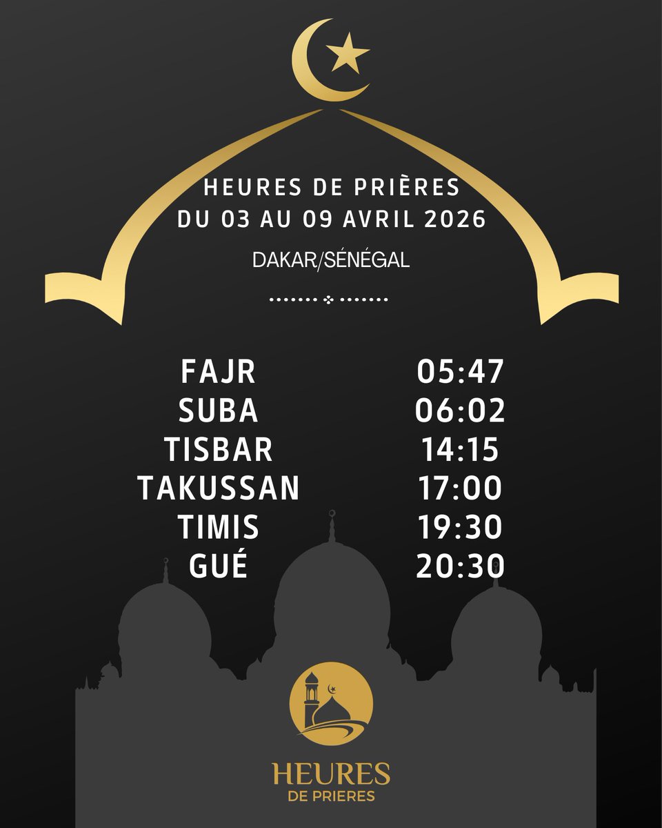 Heures de Prières (Dakar/Sénégal) tweet media