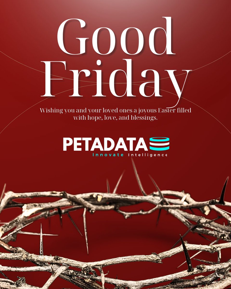 PETADATA3's tweet photo. On this Good Friday, we reflect on the values of sacrifice, humility, and compassion that inspire humanity.
May this day remind us of the strength found in faith, the power of kindness, and the hope that guides us forward.
Wishing everyone a peaceful and reflective Good Friday. https://t.co/JEdZXS8y7O