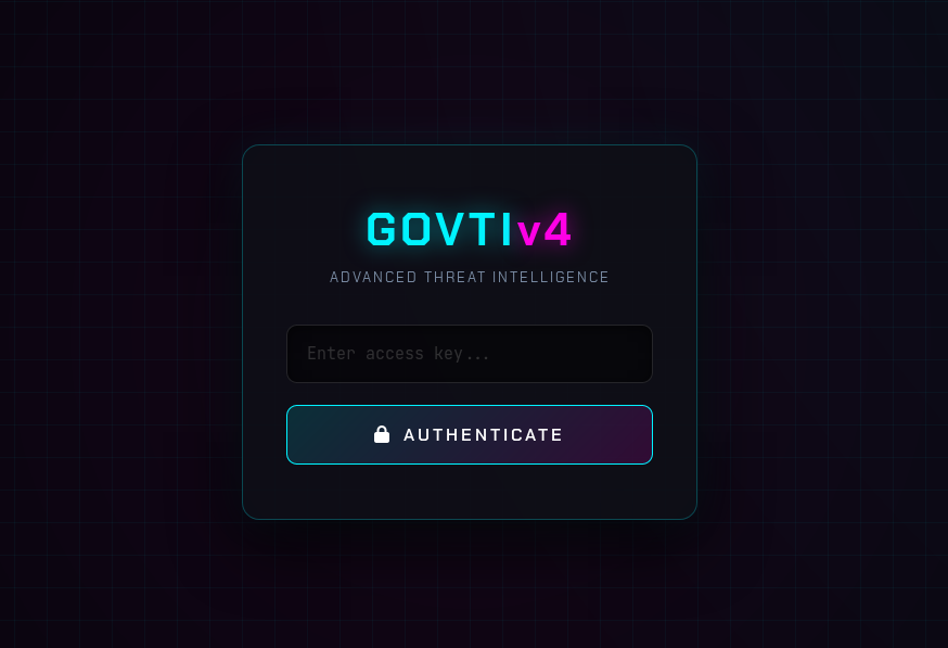 malwrhunterteam's tweet photo. A panel with title "GOVTI V4 — Login" here: http://103.79.79[.]21:8899/login
In the body:
"GOVTIv4
Advanced Threat Intelligence"
🤔
😂
🤷‍♂️ https://t.co/YTSOBsHrTk