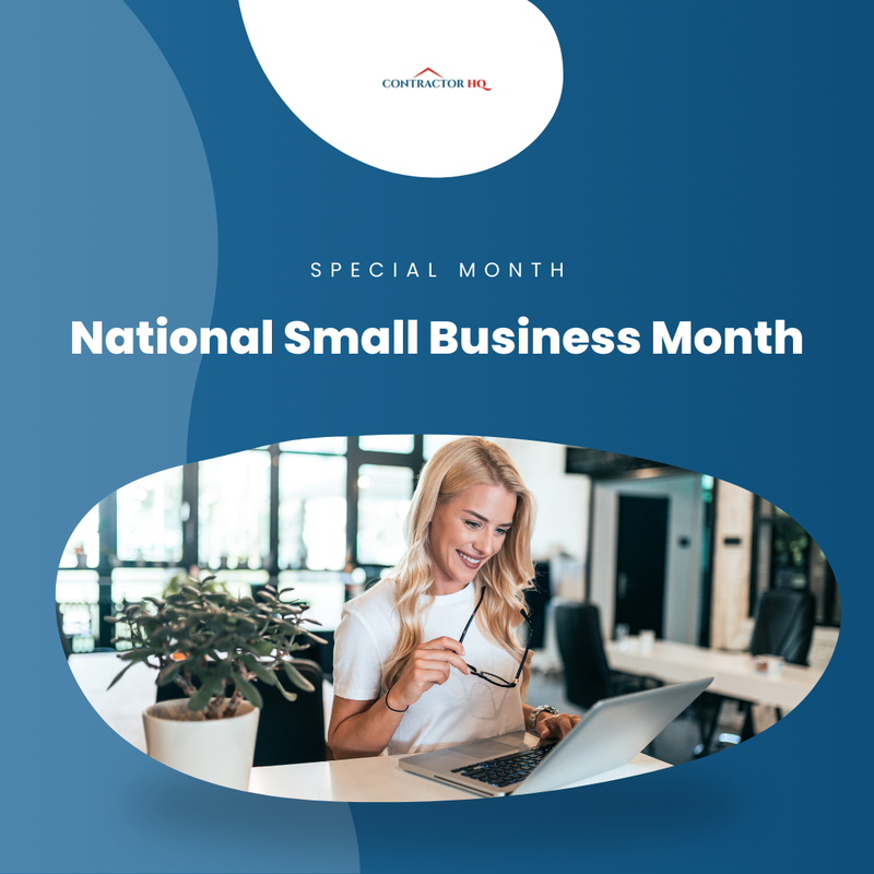 Contractor_HQ's tweet image. 🪄 April marks National Small Business Month, a time to recognize the important role small businesses play in supporting local communities and economies.

#SmallBusinessMonth #ContractorBusiness #HomeServiceGrowth